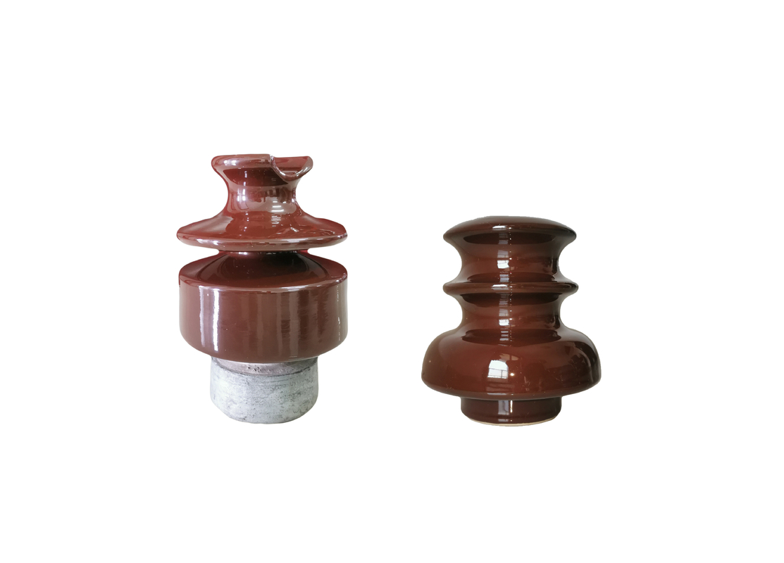 ANSI di colore 24kV di Brown 56-2 Pin Type Porcelain Insulator
