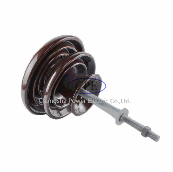 porcellana Pin Insulators For Distribution Lines di 33kv P-33-Y Brown
