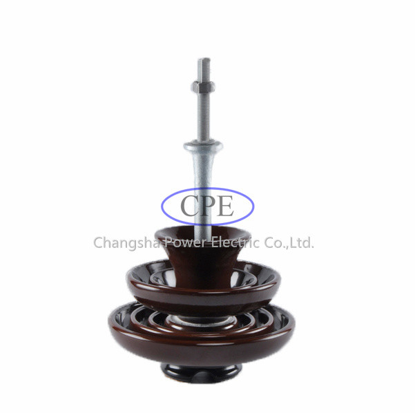 porcellana Pin Insulators For Distribution Lines di 33kv P-33-Y Brown